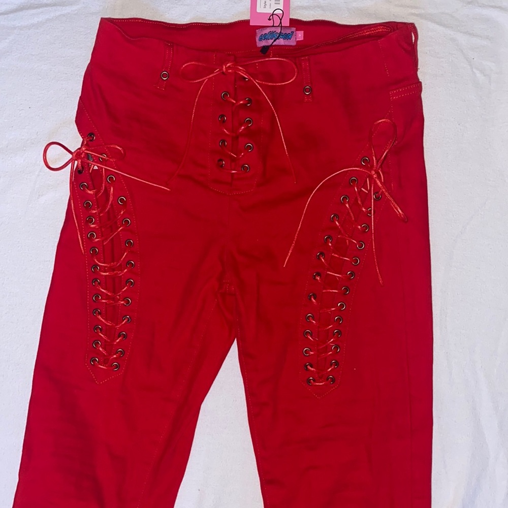 Adika ENGINE RED FLARED JEANS